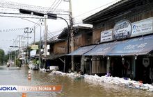 ระดับน้ำในอำเภอเมืองเพชรบุรีเริ่มลดลง