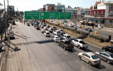 การจราจรผ่านตัวเมืองนครสวรรค์เริ่มติดขัด