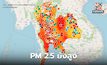 สถานการณ์ฝุ่น PM 2.5 วันนี้ พุ่งสูงหลายพื้นที่ อยู่ในระดับอันตราย