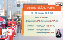 5 วัน ยึดรถ “ดื่มแล้วขับ” 10,099 คัน