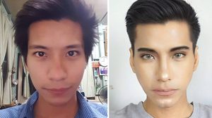 จริงดิ! เปลี่ยนลุคชายไทยเป็น สาย ฝ. ทั้งหมดนี้ ใช้แค่พลังของเมคอัพ?