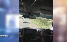 รถตู้ขับขวางรถพยาบาล ไม่ยอมหลบ