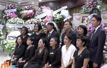 คนบันเทิงร่วมรดน้ำศพ นักแสดงอาวุโส “ยายอี๊ด สินีนาฏ” 
