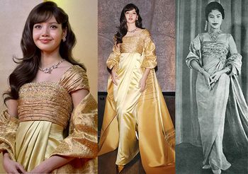 Balmain หยิบแรงบันดาลใจ ฉลองพระองค์ “สมเด็จพระพันปีหลวง” เป็น ชุดลิซ่า Amazing Thailand