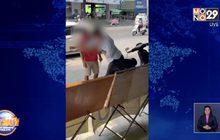 หมัดเดียวจอด! หนุ่มฟิวส์ขาดปรี่ชกชายป่วนหน้าร้านขายลอตเตอรี่