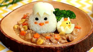 สูตร ข้าวราดผัดไก่กับไข่ต้ม เปลี่ยนข้าวธรรมดาให้เป็นเมนูน่ารักมากยิ่งขึ้น