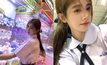 น่ารักสดใส จวีจิ้งอี นางเอกจีนเที่ยวไทย ใส่ชุดนักเรียนไทย