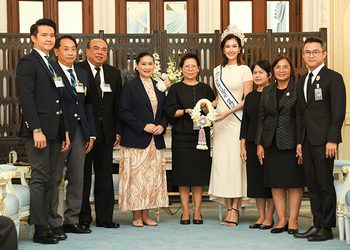 กองประกวดนางสาวไทย นำภาคีเครือข่ายเข้าเยี่ยมคารวะนายกรัฐมนตรี ขอรับโอวาทการจัดการประกวดนางสาวไทย ประจำปี ๒๕๖๙