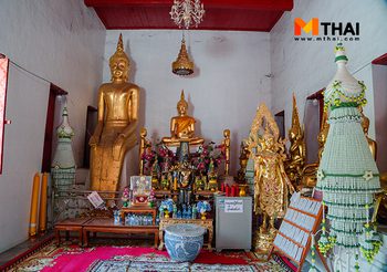 ขอพรพระพุทธรูปปางปาลิไลย์ วัดเทียนถวาย วัดโบราณย่านปทุมธานี