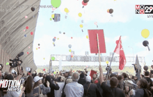 พิธีปล่อยลูกโป่งสันติภาพอิสราเอล-ปาเลสไตน์