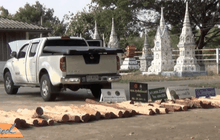 จับไม้พะยูงเตรียมส่งขายประเทศเพื่อนบ้าน