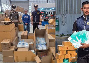 CIB ลุยทลายโกดัง “หน้ากากอนามัยเถื่อน” ติดโลโก้แบรนด์ Welcare ปลอม เสี่ยงอันตรายต่อผู้บริโภค