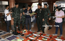 ทหารบุกจับเจ้าของวินจักรยานยนต์เถื่อนย่านบางนา