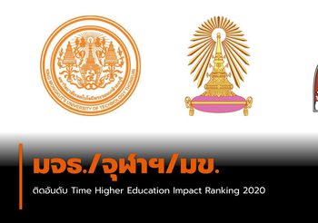 มจธ./จุฬาฯ/มข. นำมหาลัยไทยติดอันดับ Time Higher Education Impact Ranking 2020