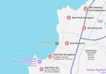 ไหว้พระ 5 วัด พัทยา ละแวกงาน MONO29 Pattaya Countdown 2025