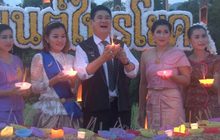 ประเพณีลอยกระทงเทียนแห่งสายน้ำมนต์ไทรโยค