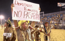 เหตุประท้วงกลางโอลิมปิกชนพื้นเมืองในบราซิล