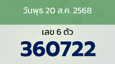 หวยลาว งวดวันพุธ 20 สิงหาคม 2568