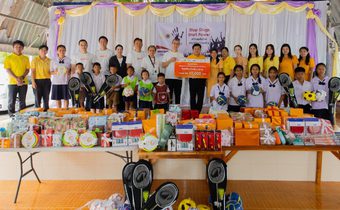 “JAS Group” สนับสนุนการศึกษา มอบทุนและอุปกรณ์กีฬาให้โรงเรียนวัดสัมมาราม