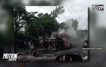 ไฟไหม้รถปรับอากาศยูโรสีส้ม ถนนพหลโยธิน