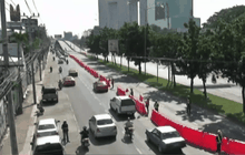 ถ.รัชดารถติดหนักปิดข้ามแยกรัชโยธิน