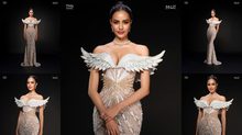 “QUEEN’S WINGS OF TRIUMPH” เปิดดีเทลชุดราตรี โอปอล สุชาตา บนเวที Miss Universe 2024