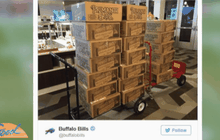 ร้านอาหารพิตต์สเบิร์กส่งแซนวิชสมนาคุณบัฟฟาโล่