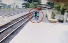 ชื่นชม! รปภ.สถานีรถไฟศรีสะเกษวิ่งสุดฝีเท้าดึงชายออกจากทางรถไฟ