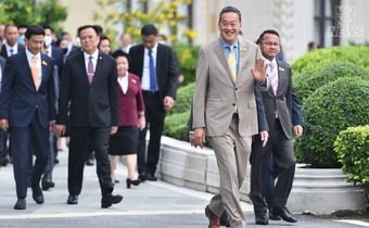 ‘เศรษฐา’ นำรองนายกฯ สักการะสิ่งศักดิ์สิทธิ์ประจำทำเนียบ