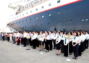 พม. จัดพิธีต้อนรับคณะเยาวชนโครงการเรือเยาวชนเอเชียอาคเนย์ ครั้งที่ 49