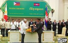 ผู้นำฟิลิปปินส์เยือนกัมพูชา
