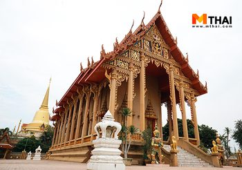 ตักบาตรกลางน้ำ กราบพระมหาเจดีย์มุนีรมย์ วัดไทรน้อย นนทบุรี