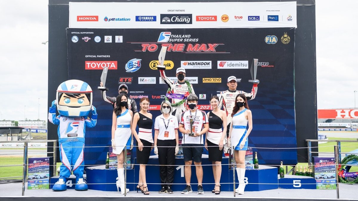 โตโยต้า กาซู เรซซิ่ง ทีมไทยแลนด์ ประเดิมคว้าแชมป์แรก Thailand Super Series 2021