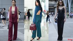 ใส่สบายอะไรเบอร์นี้!!! แฟชั่น ผ้าซาติน มีความมัน ความลื่น เหมือนใส่ชุดนอนเลยล่ะ