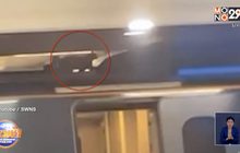 คลิป น้องแมวอยู่บนหลังคารถไฟ ทำผู้โดยสารต้องย้ายทั้งขบวน