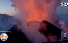 รัสเซีย ภูเขาไฟ คลูย์เชฟสกายา ซอปคา ปะทุ ลาวาแดงเดือด