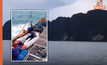 “เรือยอร์ช” ล่มกลางทะเลเกาะลันตา หลังถูกคลื่นลมแรงพัด โชคดี กัปตัน – ลูกเรือ 3 ชีวิต ปลอดภัย
