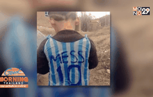 เผยโฉมหนูน้อยใส่เสื้อ “เมสซี่” ถุงพลาสติก