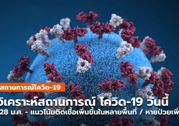 สถานการณ์โควิด-19 วันนี้ ( 29 ม.ค.) ยอดผู้ป่วยเริ่มขยับเพิ่มสูงขึ้น