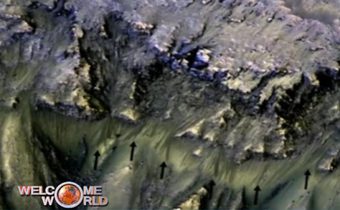 NASA เผยพบร่องรอยน้ำเค็มบนดาวอังคาร
