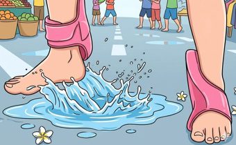 ทำไมเล่นน้ำทีไร รองเท้าชอบ “กินขา” ทุกที?