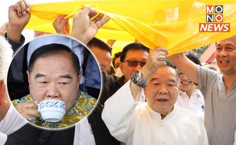 “บิ๊กป้อม” นั่งจิบชาริมถนน ร่วมแห่ผ้าขึ้นพระธาตุนครศรีธรรมราช