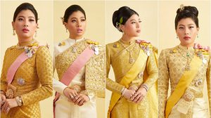 5 ฉลองพระองค์ชุดไทย พระองค์หญิง ในงานพระราชพิธีบรมราชาภิเษก 2562
