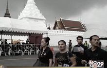 ประชาชนรอเข้ากราบพระบรมศพเนืองแน่น