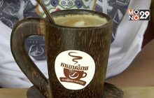 ร้านกาแฟรักษ์โลกในกัมพูชา