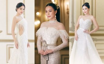 จันจิ หวานใจ มาริโอ้ ในชุดแต่งงานหรู ลุคชุดไทย ชุดสากล สวยปังทุกลุค