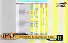 กทม.ค่าฝุ่น PM 2.5 เกินมาตรฐานแค่ 3 พื้นที่