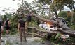 พายุพัดต้นไม้ใหญ่ล้มทับรถกระบะ จ.ราชบุรี