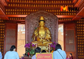 สักการะเจ้าแม่กวนอิม วัดหงฟา เซินเจิ้น ประเทศจีน