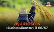 สรุปมาตรการ เงินช่วยเหลือชาวนา ปี 66/67